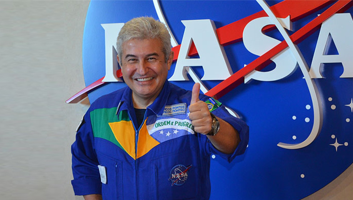Astronauta Marcos Pontes no Kennedy Space Center