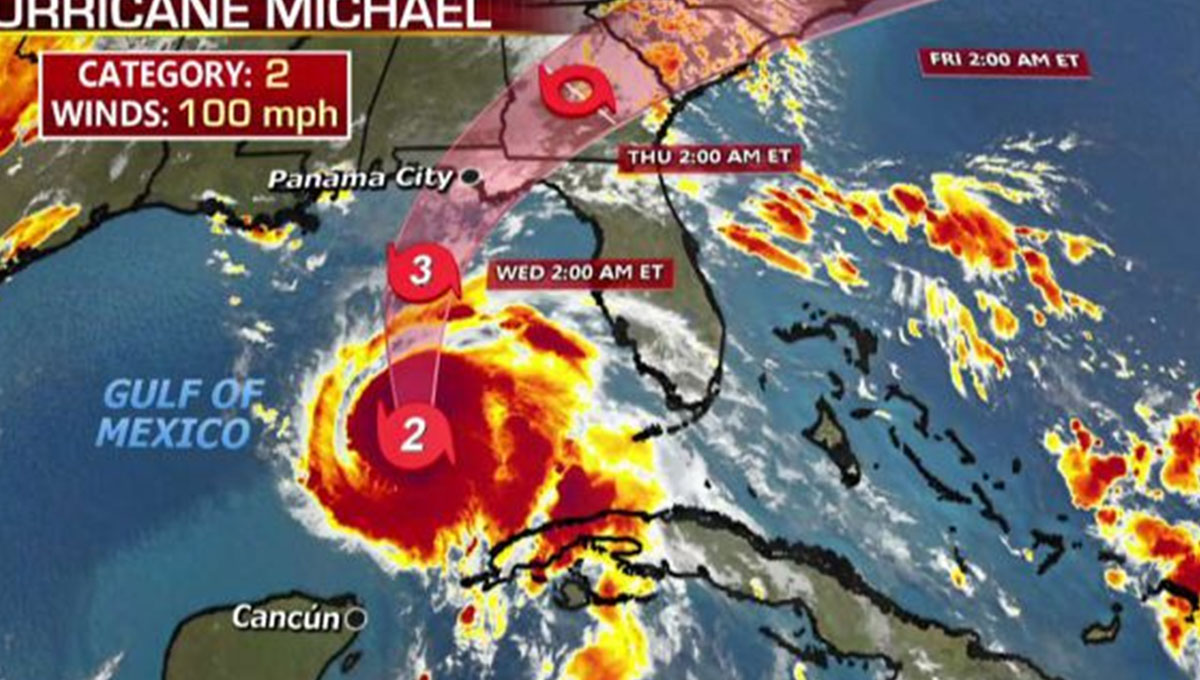 ATENÇÃO: Furacão Michael segue na direção da Flórida