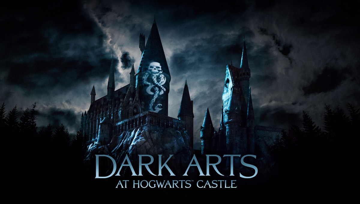 “Dark Arts at Hogwarts Castle” novo show de projeção do Islands of Adventure