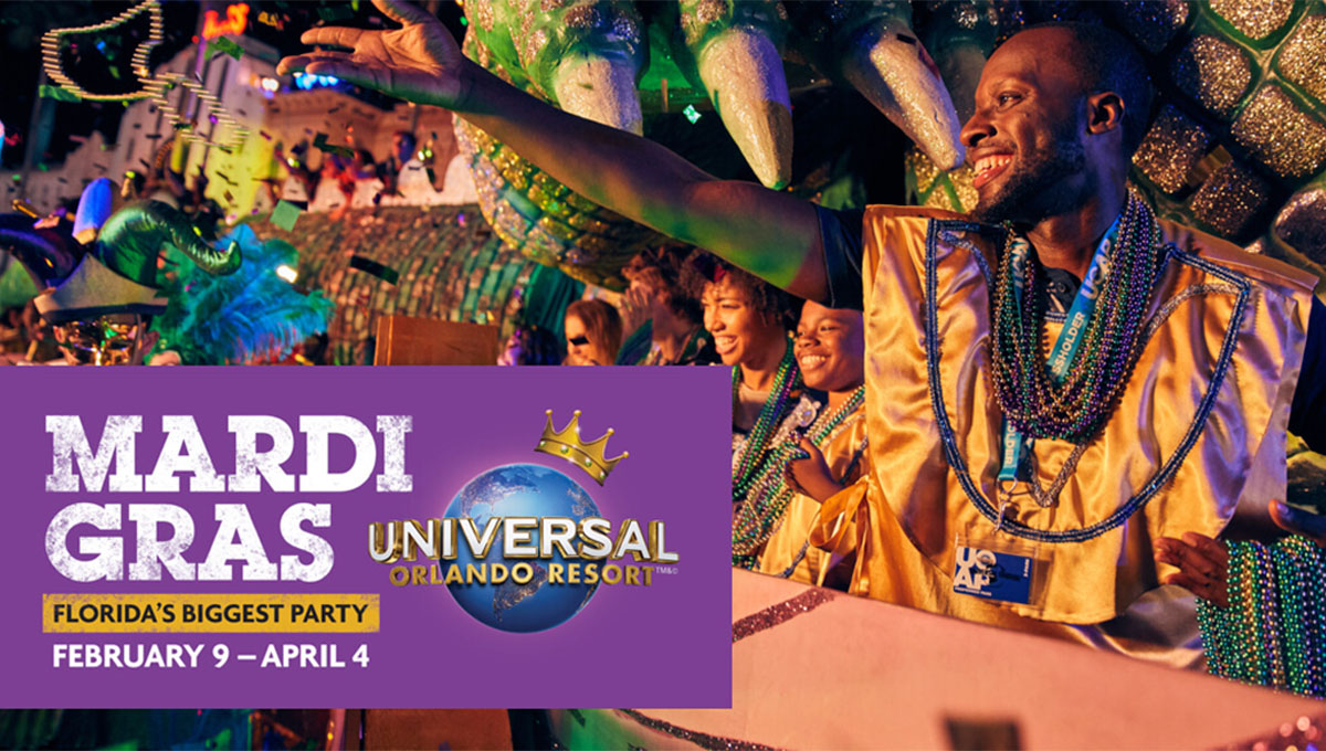 Mardi Gras no Universal Studios Florida acontece até 4 de abril