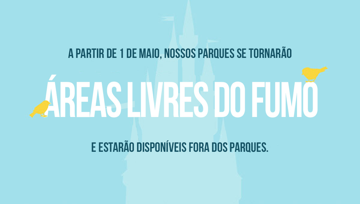 Áreas para fumantes banidas e novas regras para carrinhos de bebê na Disney