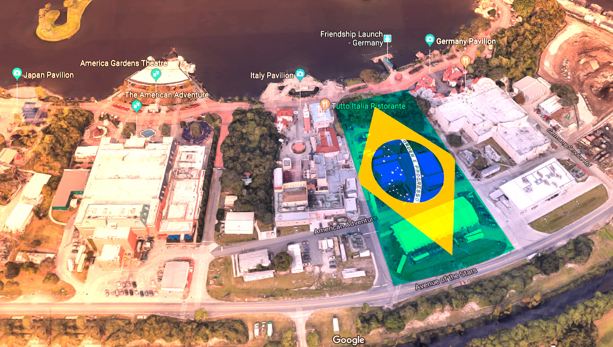 O Pavilhão Brasileiro será aberto em 2022 no Epcot, mas sem atrações
