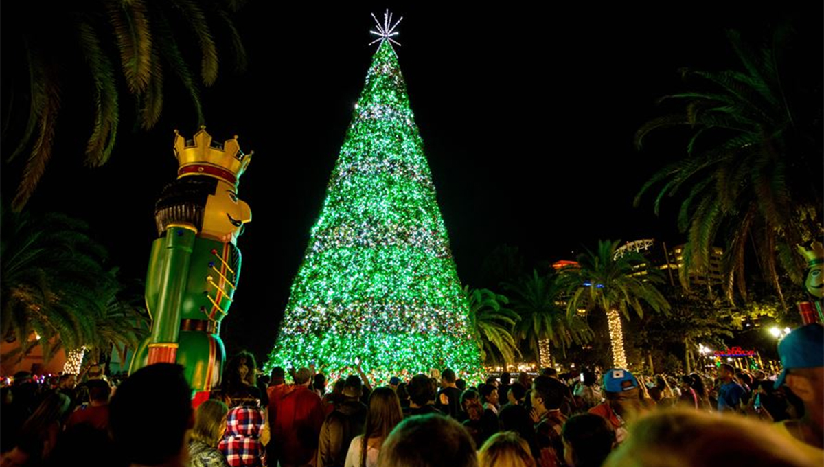 Celebre a iluminação da árvore de natal do Lake Eola Park em dezembro de 2019